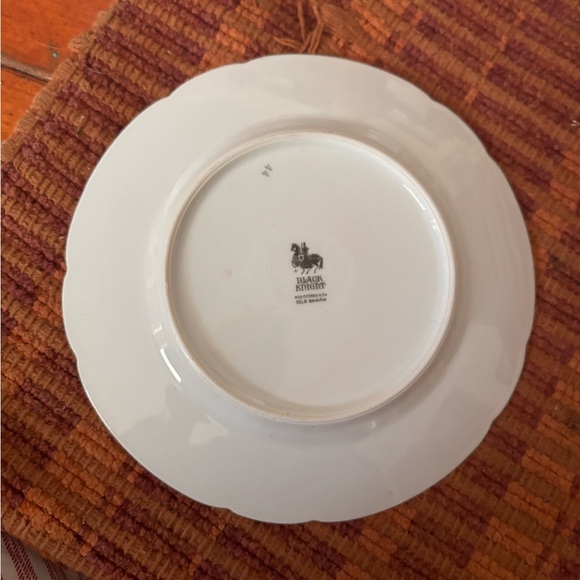 Antique Black Knight Set of 2 24k trim dishes - Picture 14 of 16